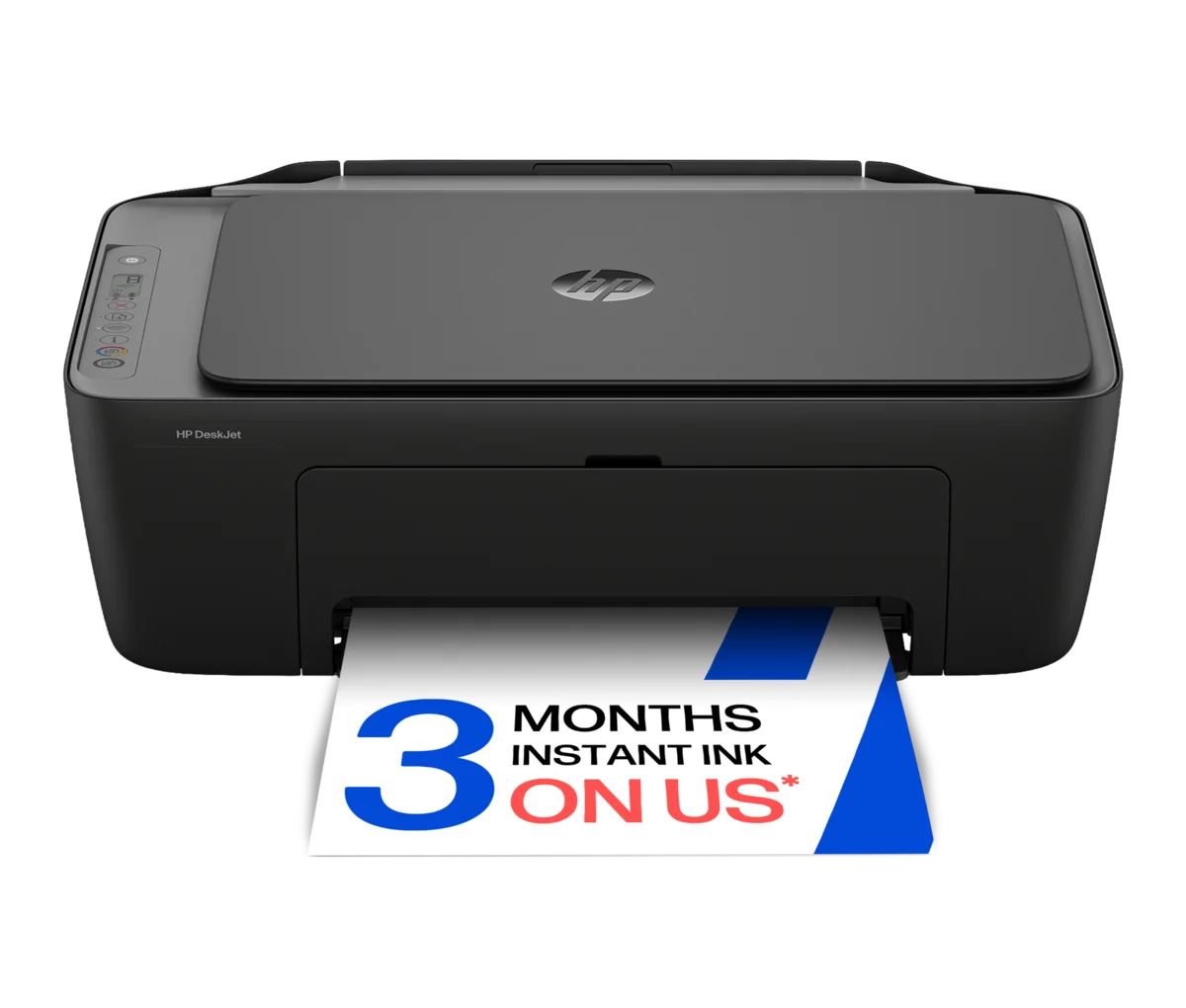 HP DeskJet 2922 all-in-one printer feeding a sheet of paper