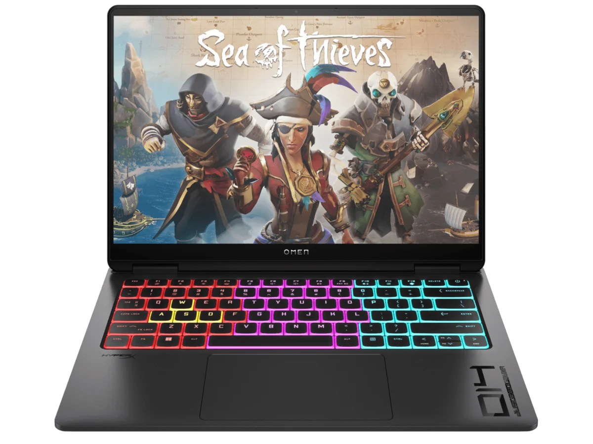 HP OMEN Transcend 14 gaming laptop, slim, with RGB keyboard